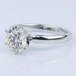 Six-Prong Solitaire Engagement Ring - small angle 2