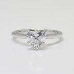 Flawless 1 Carat Heart Shaped Diamond Ring - small