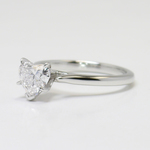 Flawless 1 Carat Heart Shaped Diamond Ring - small angle 2
