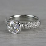 Sparkle Forever One Moissanite Diamond Engagement Ring - small angle 2