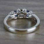 Sparkling Trellis Gemstone Sapphire and Diamond Ring - small angle 4