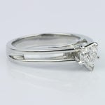 Split Shank Heart Diamond Solitaire Ring (0.58 ct.) - small angle 3