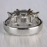 2.5 Ct. Princess Cut Diamond Ring With Side 2 Ct. Diamonds  - small angle 4
