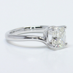 Swirl Diamond Engagement Ring With A 1.40 Ct Cushion Diamond - small angle 3