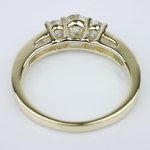 Three Stone Engagement Ring with Channel Set Accents - small angle 4