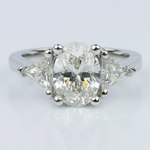 Trillion & Oval Diamond Engagement Ring (1.51 ct.) - small