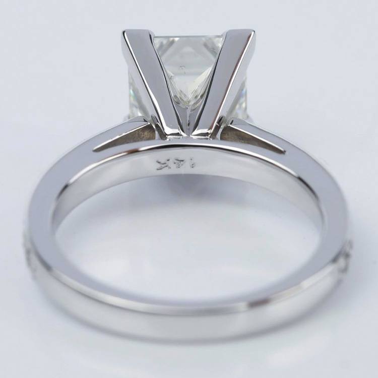 2.5 Carat Cathedral Princess Cut Diamond Ring