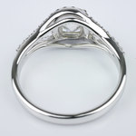Wrapped Halo Diamond Engagement Ring - small angle 4
