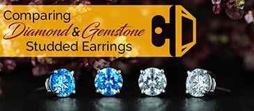 Comparing Diamond and Gemstone Stud Earrings