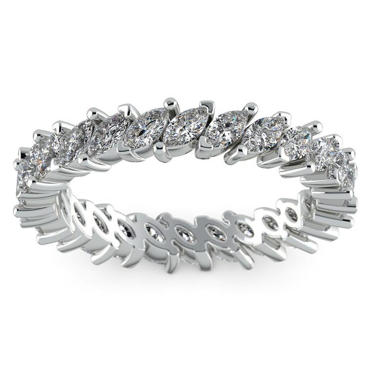 marquise cut eternity band