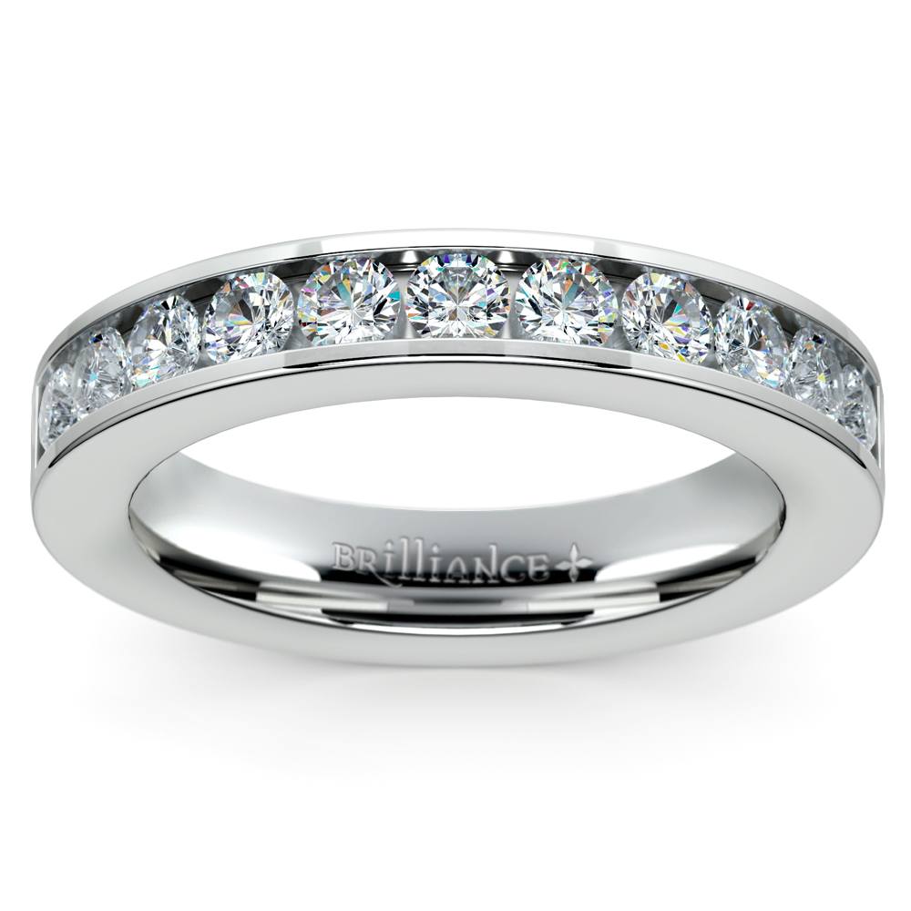 Channel Diamond Wedding Ring in Platinum (1/2 ctw) | 02