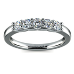 Trellis Five Diamond Wedding Ring in White Gold | Thumbnail 02