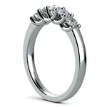 Trellis Five Diamond Wedding Ring in White Gold | Thumbnail 04