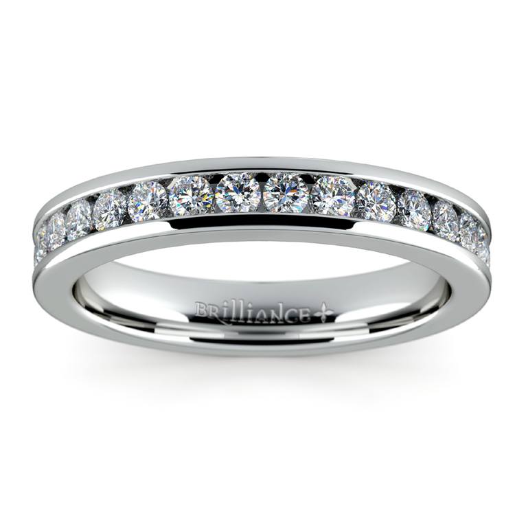 Channel Diamond Band in White Gold (1/2 ctw) | 02