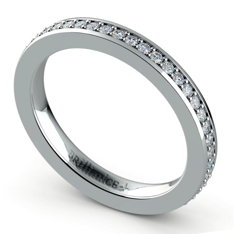 1/2 Carat Eternity Pave Set Diamond Ring In Platinum | 01