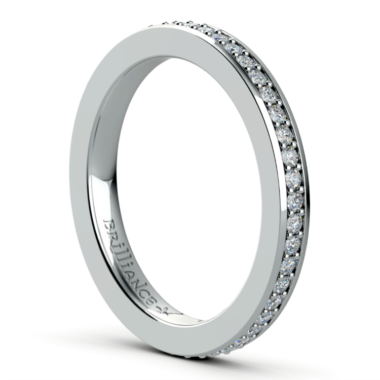 1/2 Carat Eternity Pave Set Diamond Ring In Platinum | 04