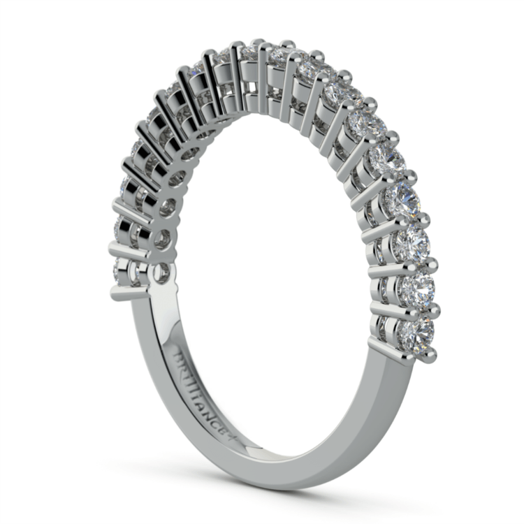 Shared Prong Diamond Wedding Ring in Palladium | 04