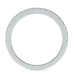 Petite Pave Diamond Wedding Ring in Platinum (1/3 ctw) | Thumbnail 03