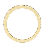 Petite Pave Diamond Wedding Ring in Yellow Gold (1/3 ctw) | Thumbnail 03