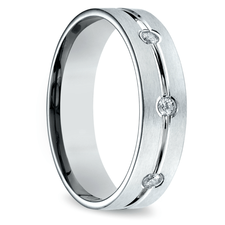 Diamond Eternity Men's Wedding Ring in Platinum