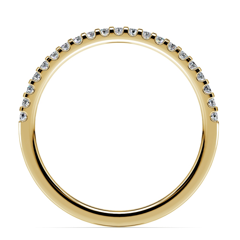Scallop Diamond Wedding Ring in Yellow Gold (1/4 ctw) | 03