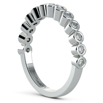 Bezel Diamond Wedding Ring in White Gold  | Thumbnail 04