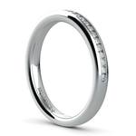 Channel Diamond Wedding Ring in Platinum (1/4 ctw) | Thumbnail 04