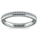 Channel Diamond Wedding Ring in White Gold (1/4 ctw) | Thumbnail 02