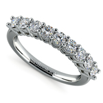 Nine Diamond Wedding Ring in Platinum (3/4 ctw) | Thumbnail 01