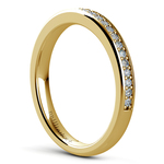 Pave Diamond Wedding Ring in Yellow Gold | Thumbnail 04