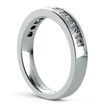 Channel Set Princess Cut Diamond Wedding Ring In Platinum (3/4 Ctw) | Thumbnail 04