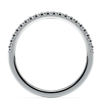 Scallop Diamond Wedding Ring in White Gold (1/4 ctw) | Thumbnail 03