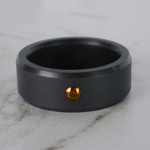 Ares - Mens Orange Diamond Ring In Polished Elysium  | Thumbnail 04
