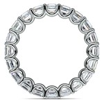 Asscher U-Prong Diamond Eternity Ring in Platinum (6 ctw) | Thumbnail 03