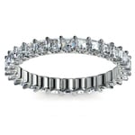 Asscher Cut Eternity Ring With U-Prong Setting In Platinum | Thumbnail 02