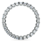 Asscher Cut Eternity Ring With U-Prong Setting In White Gold | Thumbnail 03