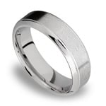 Bevel Edge and Milgrain Accent Men's Wedding Ring in Titanium (8mm) | Thumbnail 01
