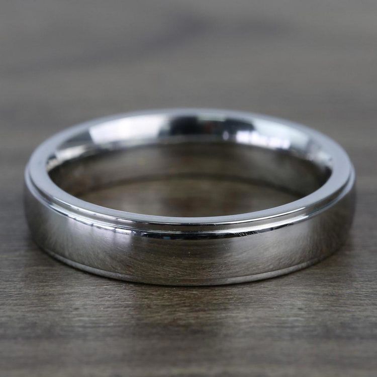 Beveled Men's Wedding Ring in Cobalt (5mm) | 03