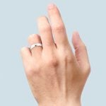 Beveled Men's Wedding Ring in Palladium (4mm) | Thumbnail 03