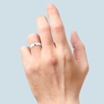 Beveled Men's Wedding Ring in Platinum (4mm) | Thumbnail 03