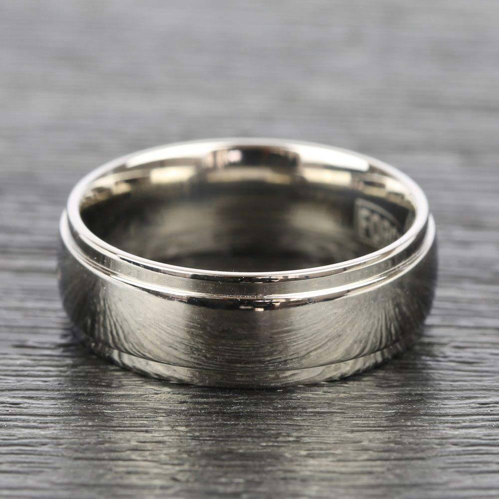 Beveled Men's Wedding Ring in Titanium | 03