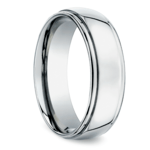 Beveled Men's Wedding Ring in Titanium | Thumbnail 02