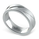 Braided Men's Wedding Ring in White Gold (6mm) | Thumbnail 01