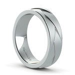 Braided Men's Wedding Ring in White Gold (6mm) | Thumbnail 02