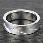 Braided Men's Wedding Ring in White Gold (6mm) | Thumbnail 03