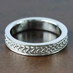 Mens Celtic Love Knot Ring In Platinum (5 Mm) | Thumbnail 05