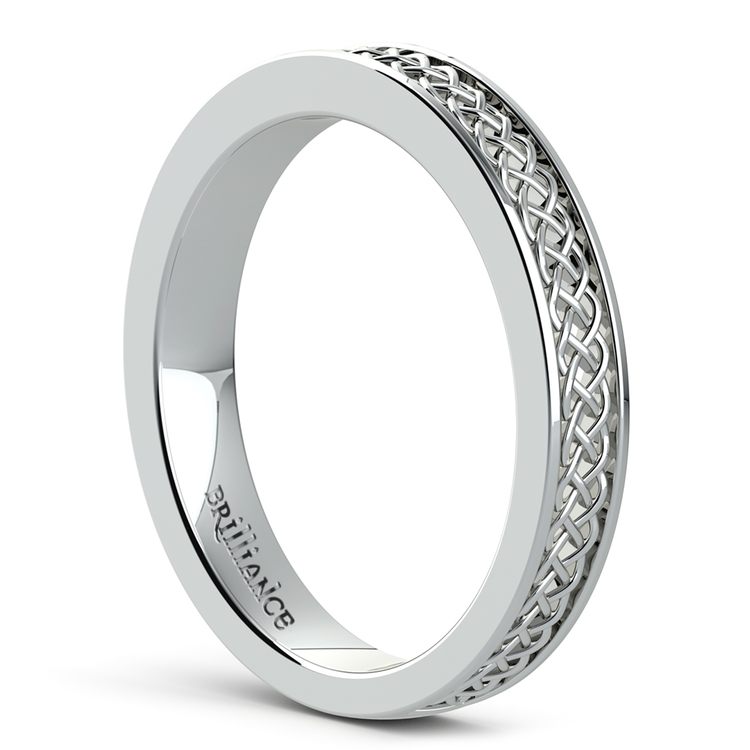 Celtic Knot Wedding Ring in Platinum