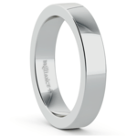 Flat Men's Wedding Ring in Palladium (4mm) | Thumbnail 02