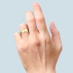 Flat Men's Wedding Ring in Yellow Gold (6mm) | Thumbnail 03