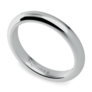 Comfort Fit Men's Wedding Ring in Palladium (3mm)